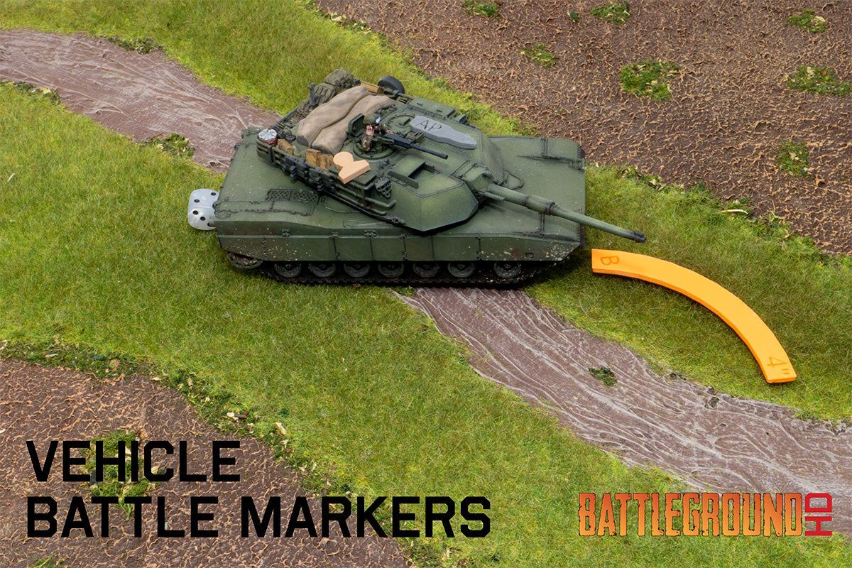 BGHD10610 BattlegroundHD Vehicle Battle Markers - (STL Files)