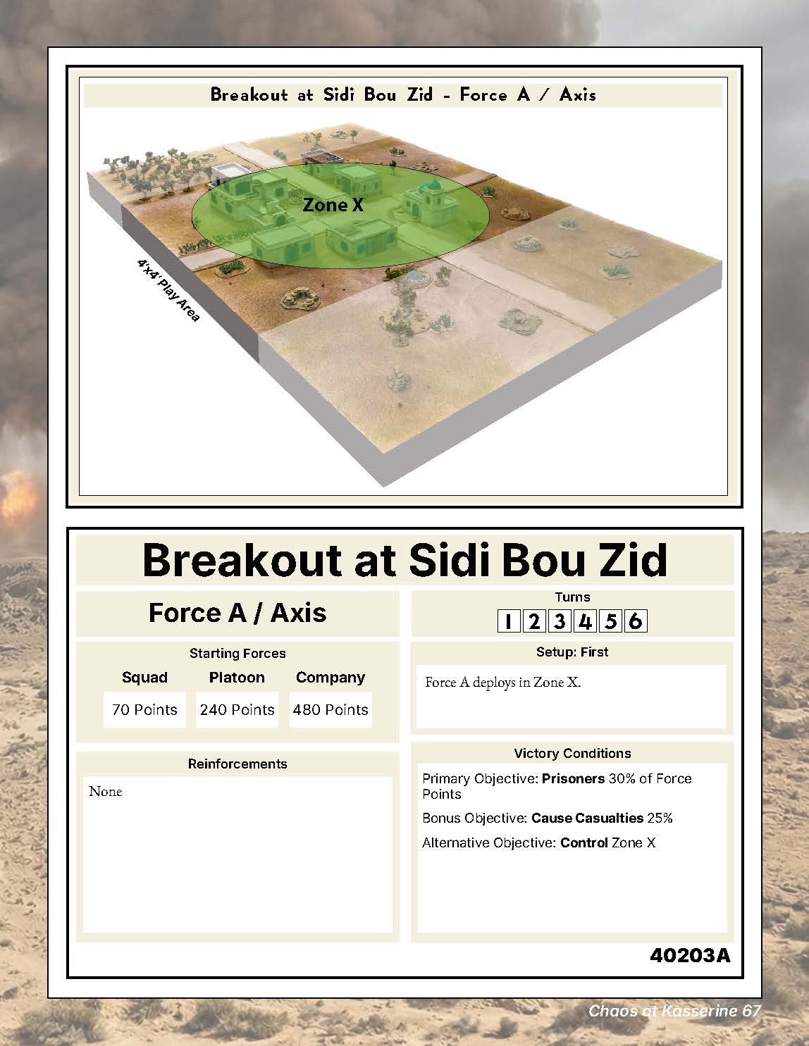 Chaos at Kasserine - Kickstarter Package