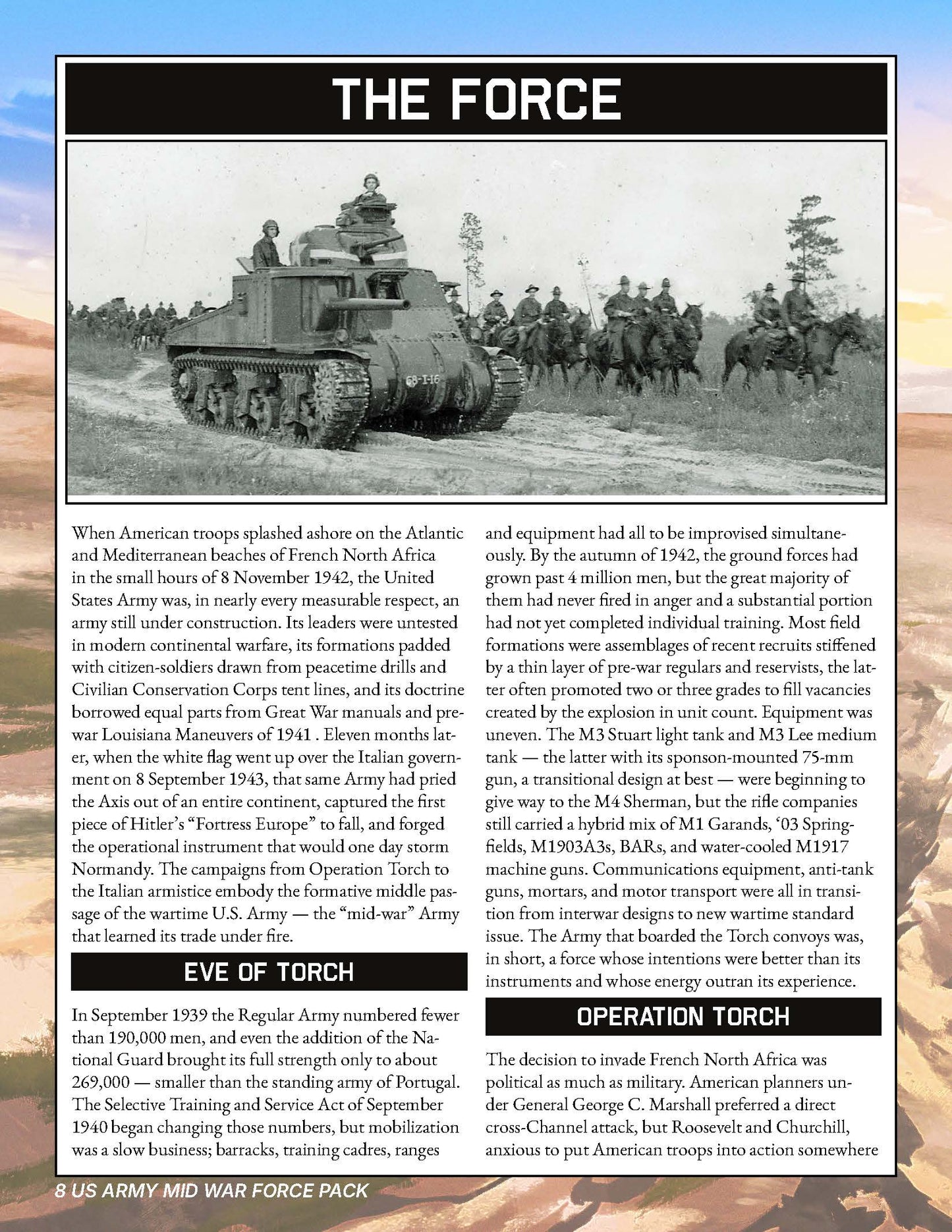 BGHD40260 US Army Mid War Force Pack