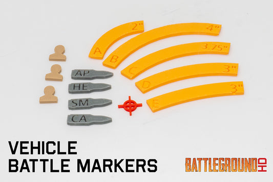 BGHD10610 BattlegroundHD Vehicle Battle Markers - (STL Files)